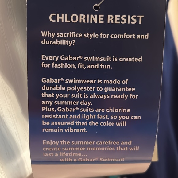 𝅺NWT Gabor Navy Bandeau Maillot swimsuit Size 14 - Picture 5 of 12